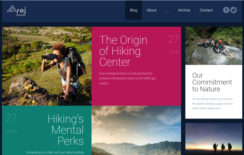 Hiking Center Photo